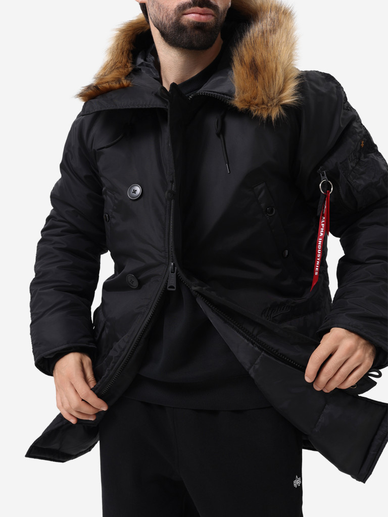 Парка зимняя мужская N-3B Logo Oxford Alpha Industries