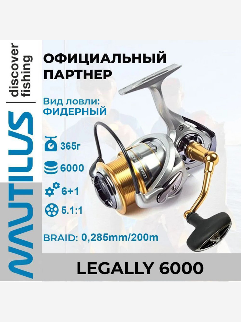 Катушка рыболовная Nautilus Legally 6000