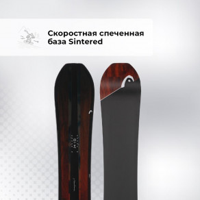 Сноуборд Head Powerhouse LYT арт. 330073 черный цвет — купить за