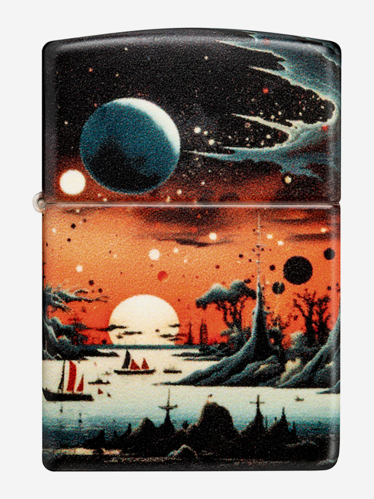 Зажигалка бензиновая ветроустойчивая Zippo Galactic Landscape Design 540 Matte