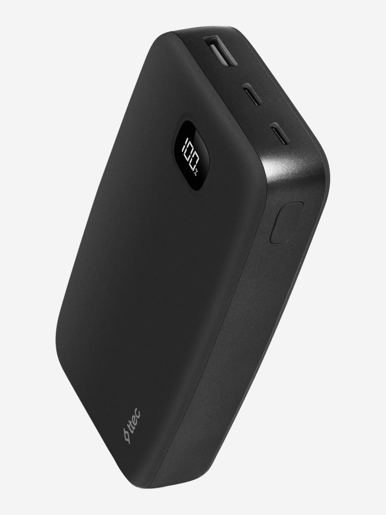 Внешний аккумулятор TTEC ChargeUp Pro LCD 20000mAh PD 20W Powerbank. Цвет: черный
