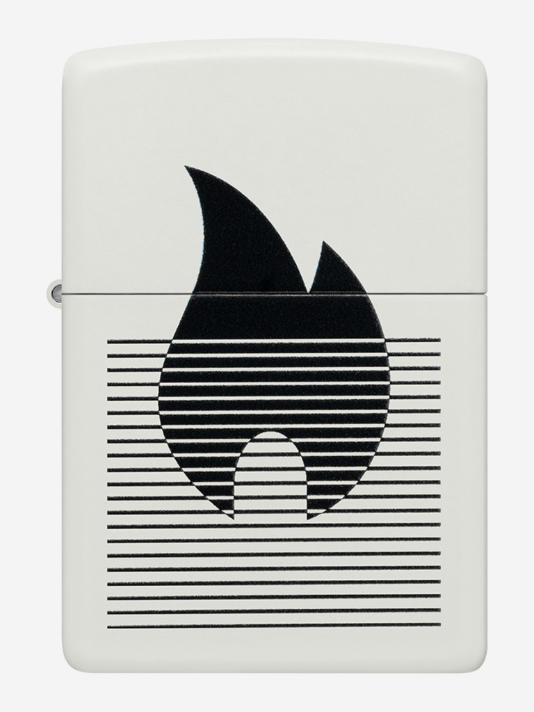 Зажигалка бензиновая ветроустойчивая Zippo Flame Gradient Design White Matte