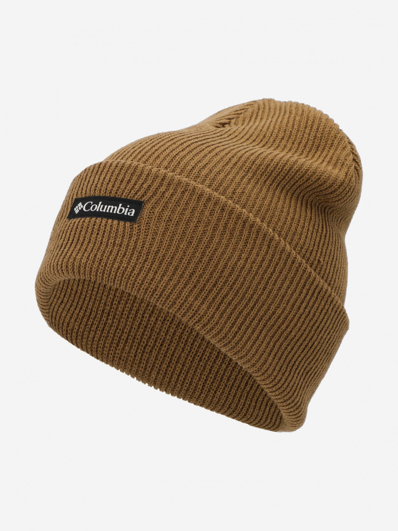 фото Шапка columbia whirlibird cuffed beanie, коричневый