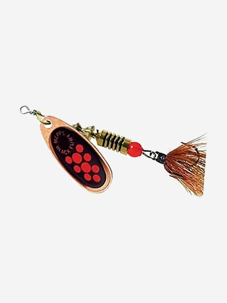 Блесна для рыбалки вертушка Mepps BLACK FURY MOUCHE, 0, Сopper/Orange, 1 штука