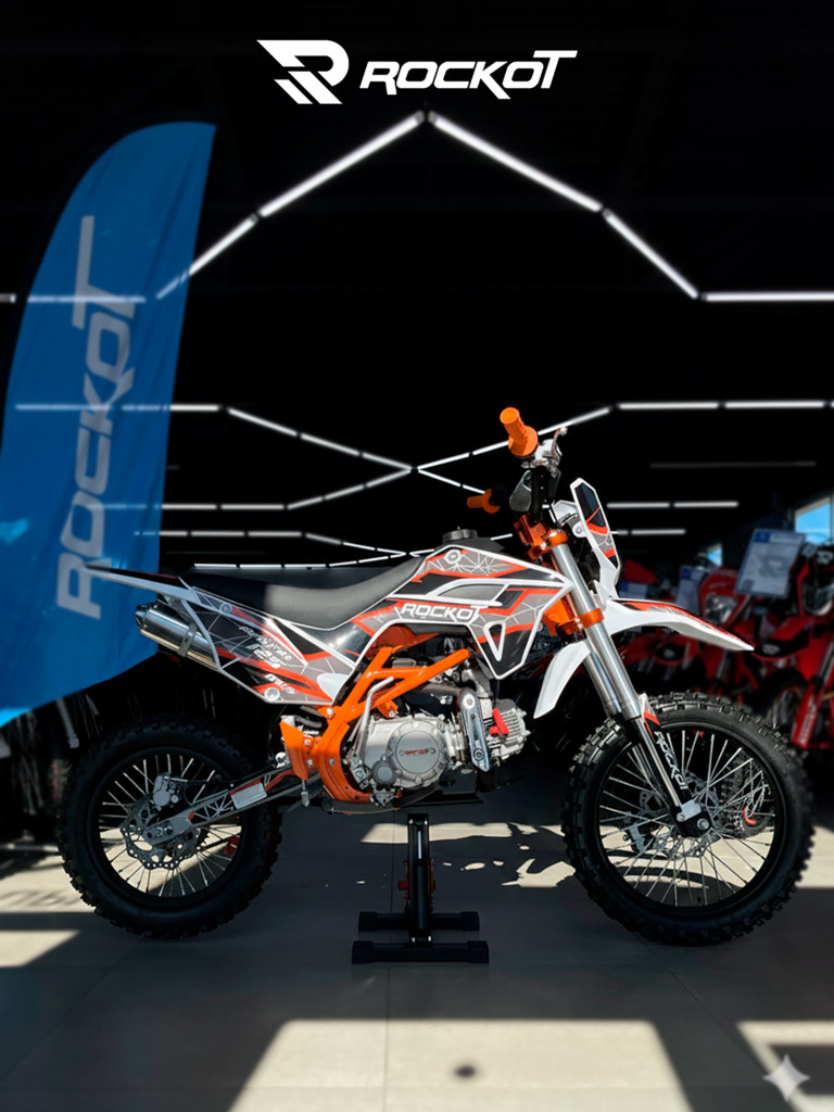 Питбайк ROCKOT RENTAL 125 Axis 2.0 (полуавтомат, без сцепления, эл. стартер, 17/14)