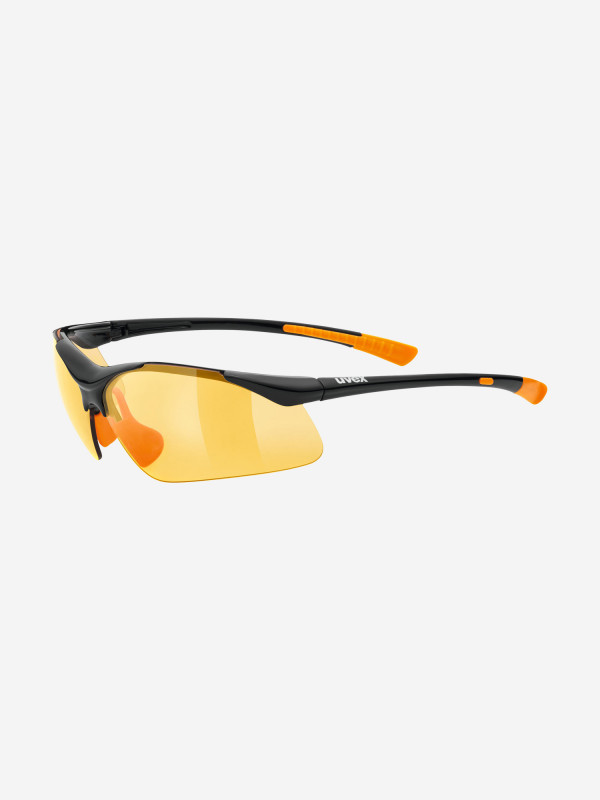 Солнцезащитные очки Uvex Sportstyle 223 черный/оранжевый цвет — купить за 2799 руб., отзывы в интернет-магазине Спортмастер