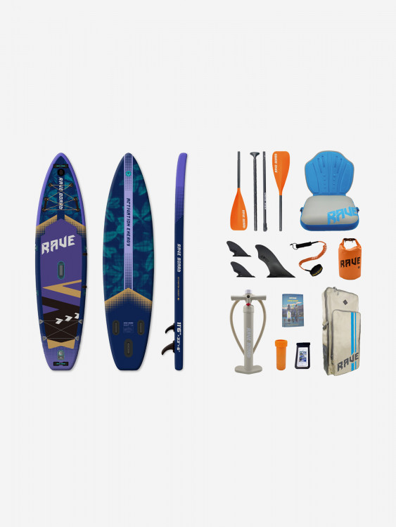 Надувной сапборд Rave Board RB104Pro (350*83*15) с сидушкой и двойным веслом