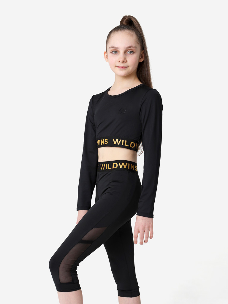 Бриджи спортивные для гимнастики для девочки WILDWINS