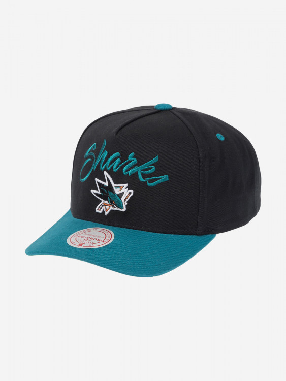 Бейсболка MITCHELL NESS HP9354-SJSBLCK San Jose Sharks NHL