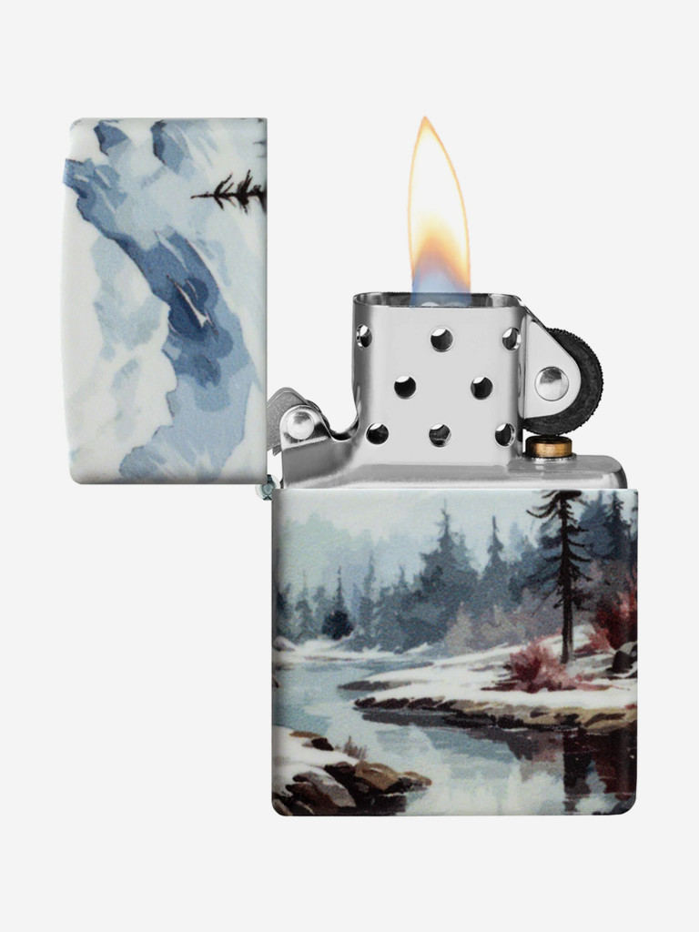 Зажигалка бензиновая ветроустойчивая Zippo Frozen Valley 540 Matte