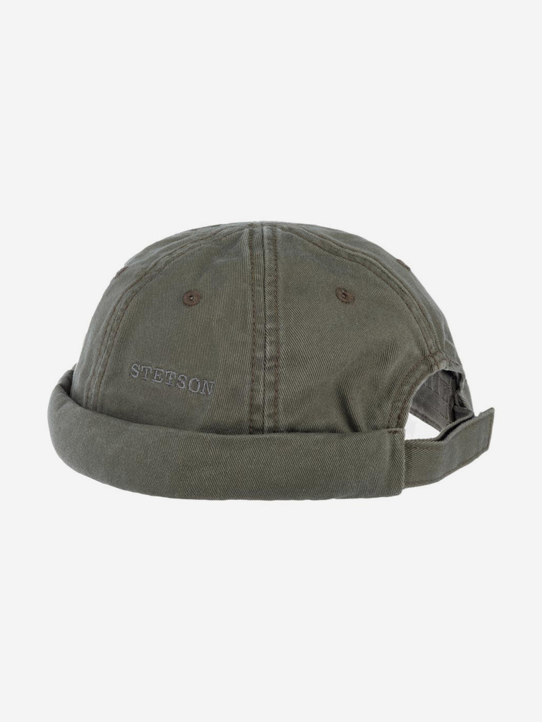 Шапка докер STETSON 8831101 DOCKER COTTON (оливковый)