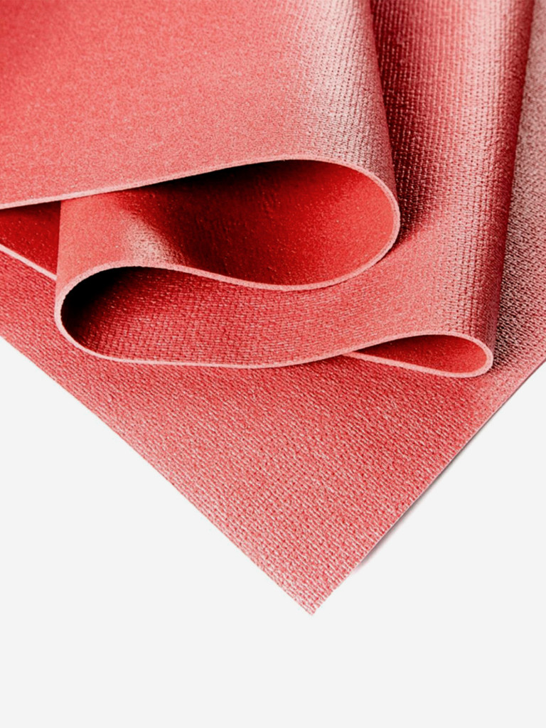 ЛЁГКИЙ коврик для йоги фитнеса Kailash Кайлаш, бордовый, 220 x 60 х 0,3 см, прочный и нескользящий из Германии, Bodhi Бодхи