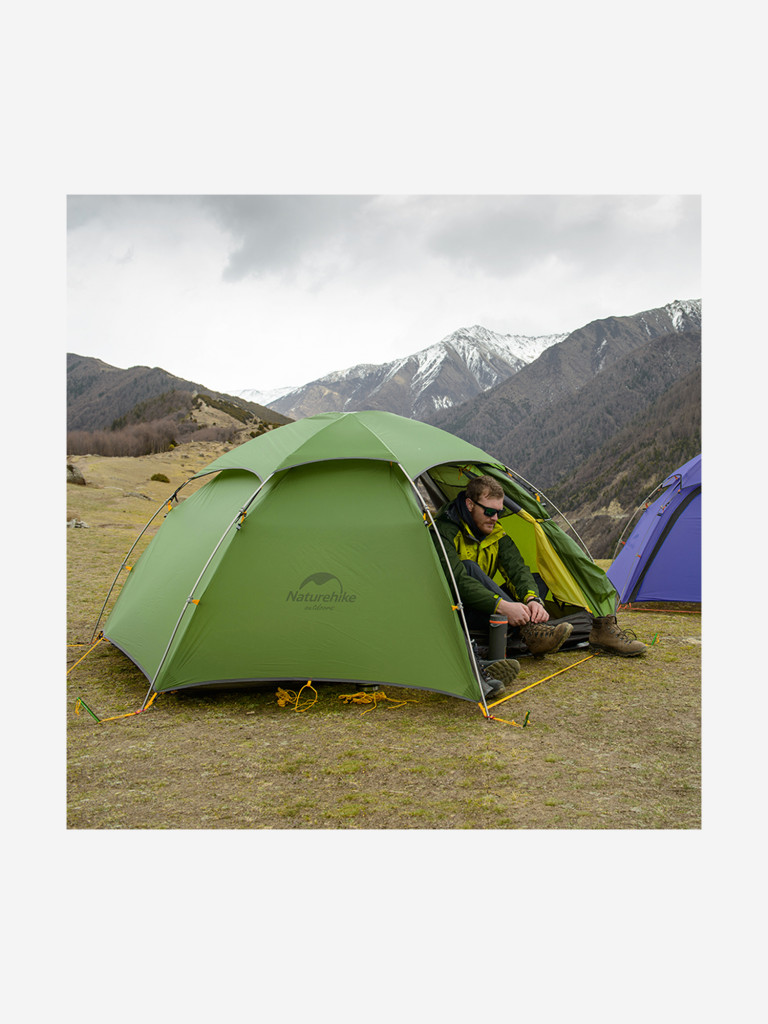 Палатка Naturehike Cloud Peak 20D Si 2-местная, алюминиевый каркас, зеленый