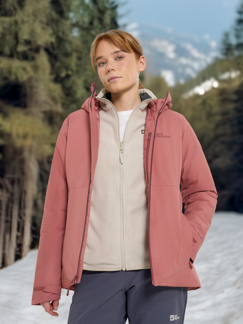 Куртка утепленная женская Jack Wolfskin Wisper Красный 24999₽