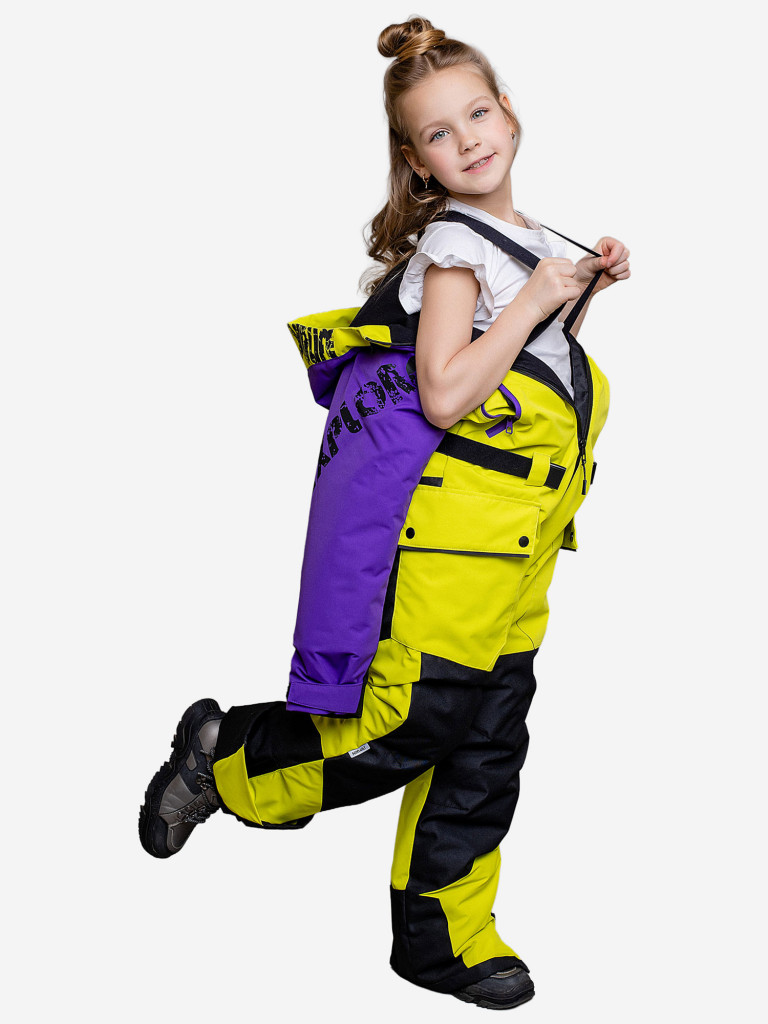 Комбинезон утепленный для девочки batik Марси лимонный