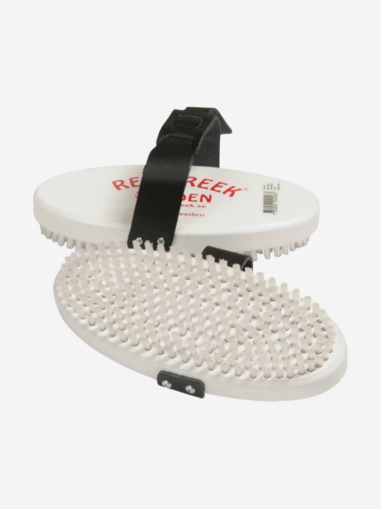 Щётка RED CREEK Oval White Nylon, жесткий белый нейлон, овальная