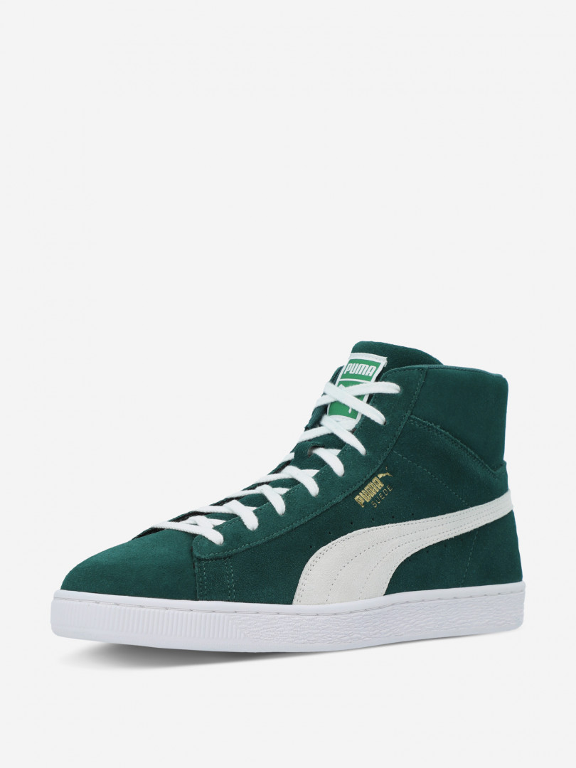 фото Кеды мужские puma suede mid xxi, зеленый