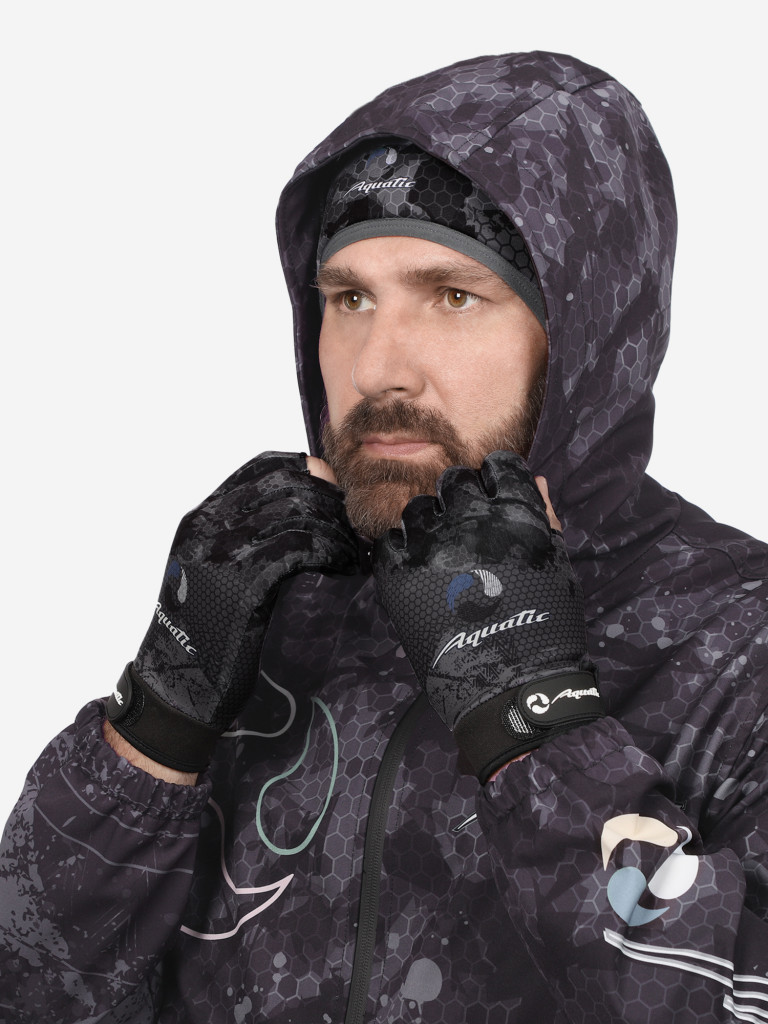Шапка теплая softshell с флисом Aquatic Шф-10