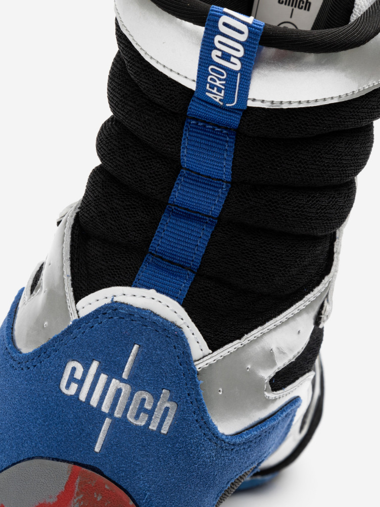 Боксерки Clinch Olimp LE 2.0 черно-серебристо-сине-красные