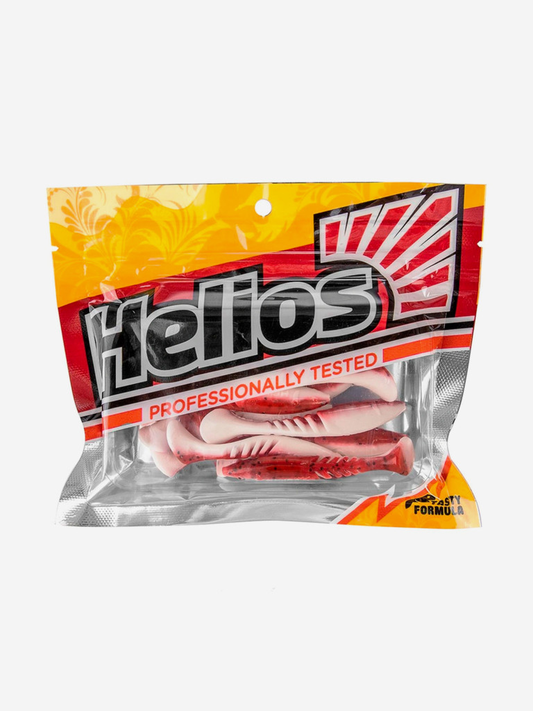 Мягкая приманка Helios Slash, 2,64'' / 6,7 см, Red & White, 10 шт (HS-19-003)