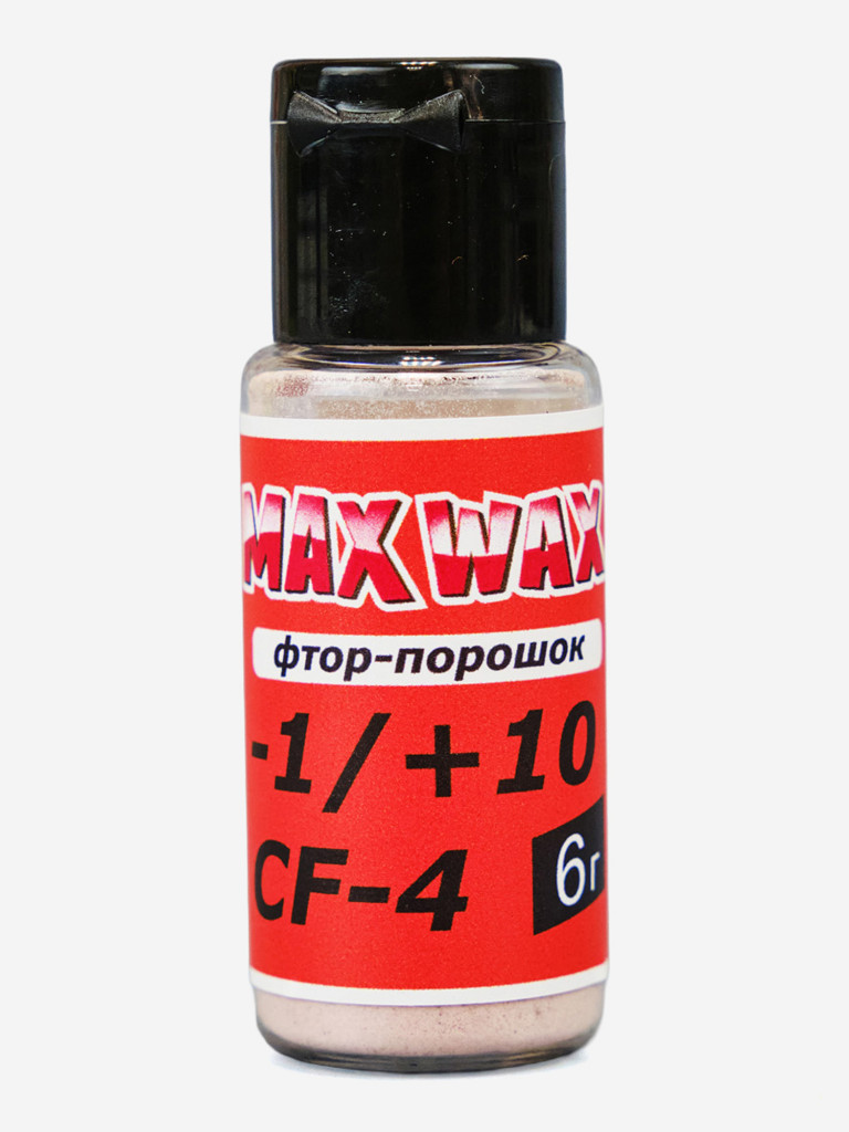 Фтор-порошок ускоритель для лыж MAX WAX Race Powder CF-4 +10/-1, 6г