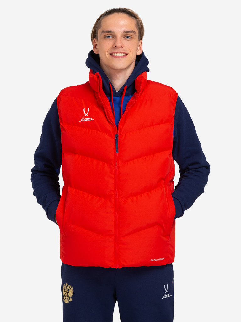 Жилет утепленный Jogel NATIONAL PerFormPROOF Padded Vest, цвет красный