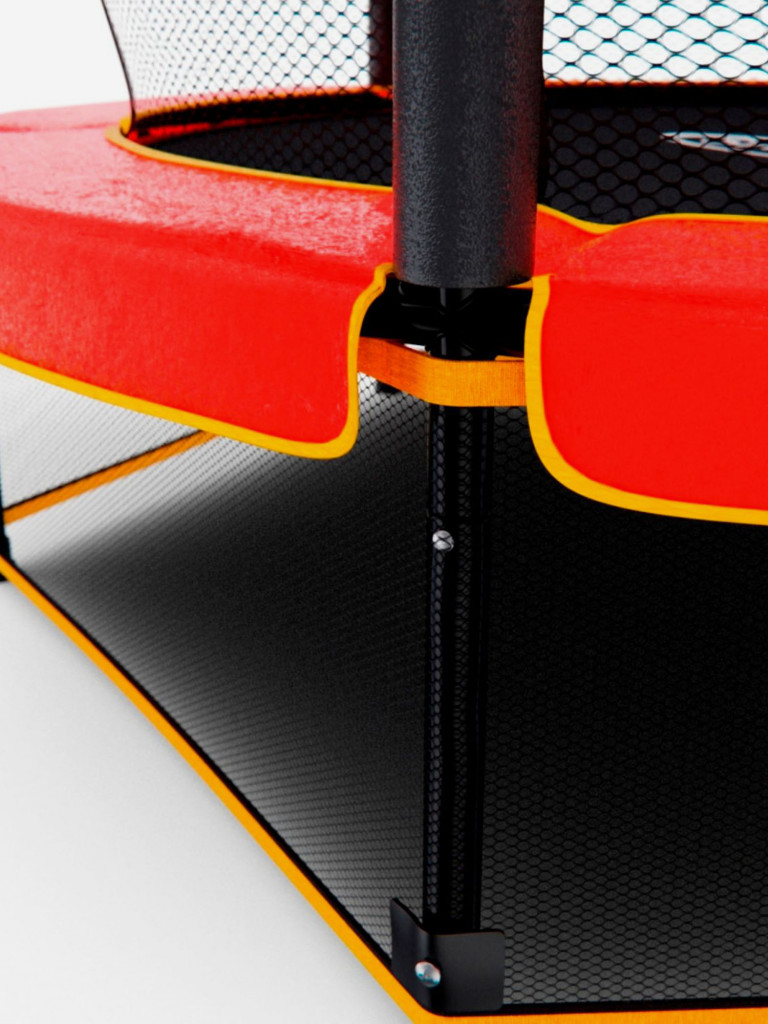 Батут детский DFC TRAMPOLINE-RED 55" с сеткой