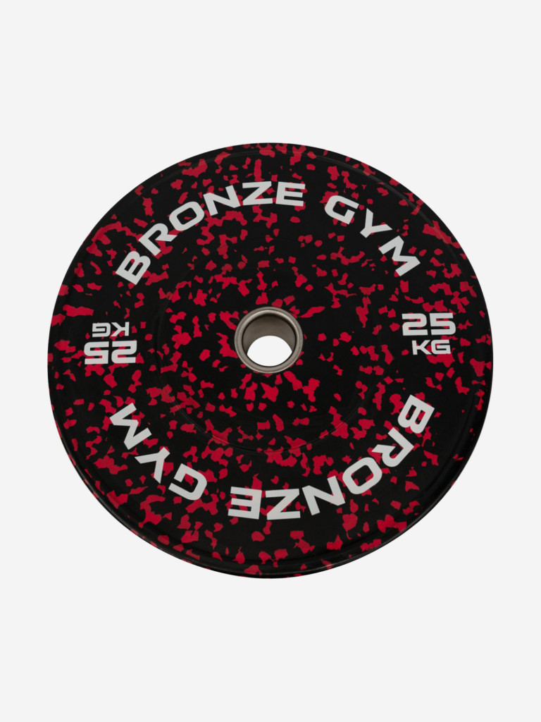 Диск для штанги бамперный BRONZE GYM камуфляж 25 кг