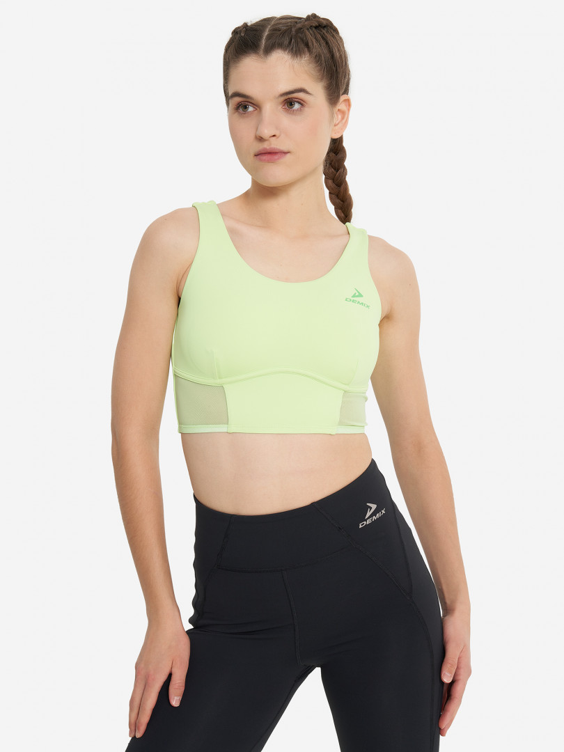 фото Спортивный топ бра demix musefit gym, зеленый