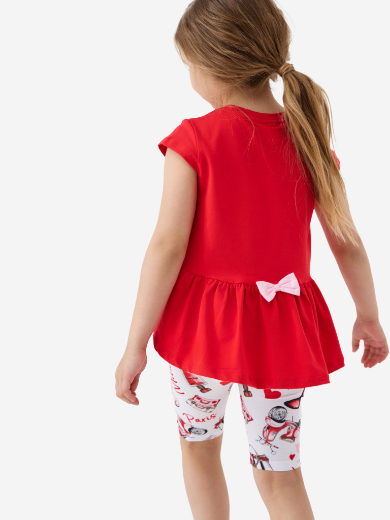 Комплект для девочек: футболка, легинсы укороченные PlayToday