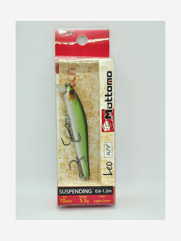 Воблер Mottomo Leo 70SP 5,3g Light Green