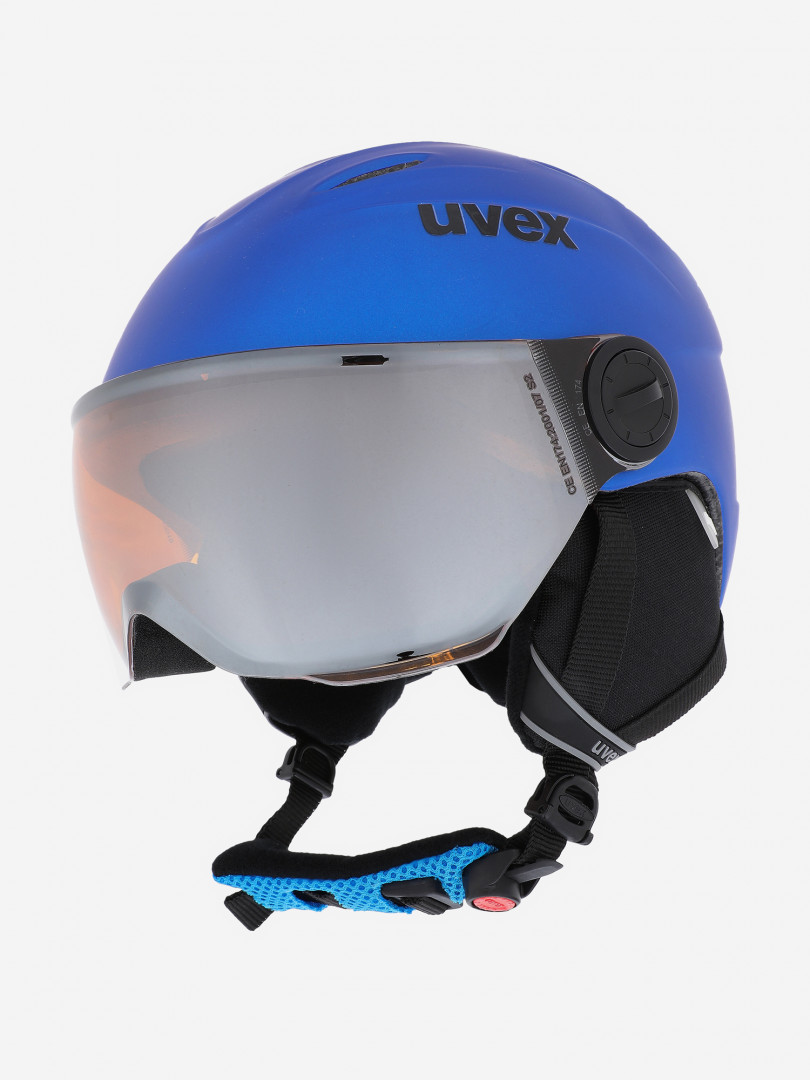 фото Шлем детский uvex junior visor pro, синий