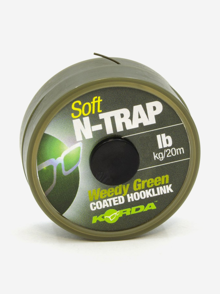 Поводковый материал KORDA N-Trap Soft Weedy Green 15lb 20м