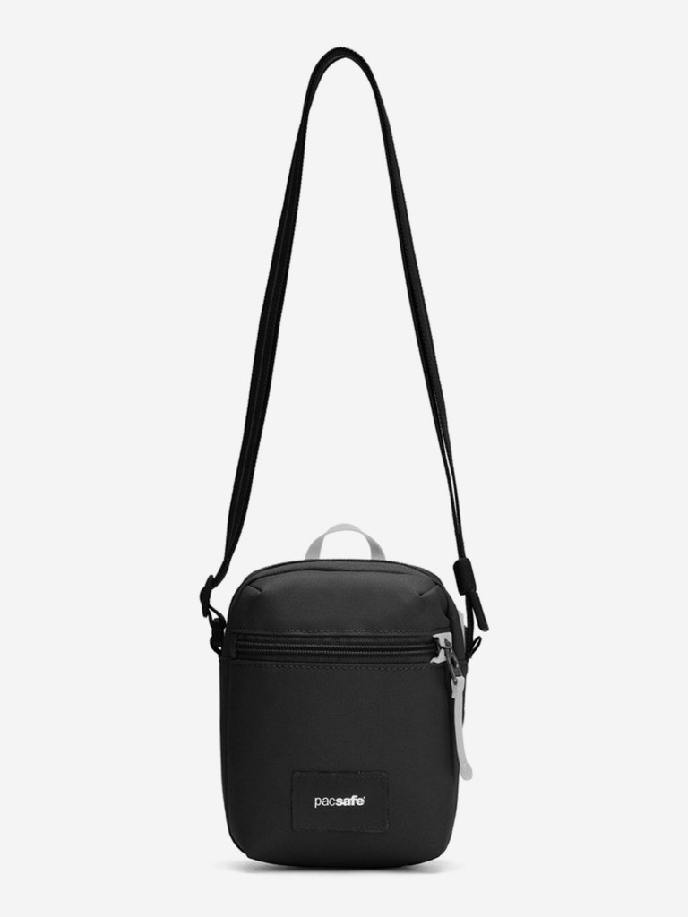 Сумка антивор Pacsafe GO Micro Crossbody, черная смола, 1,5 л.