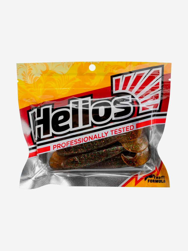 Мягкая приманка Helios Long Hybrid, 3,55" / 9,0 см, Star Oil, 7 штук (HS-15-042)