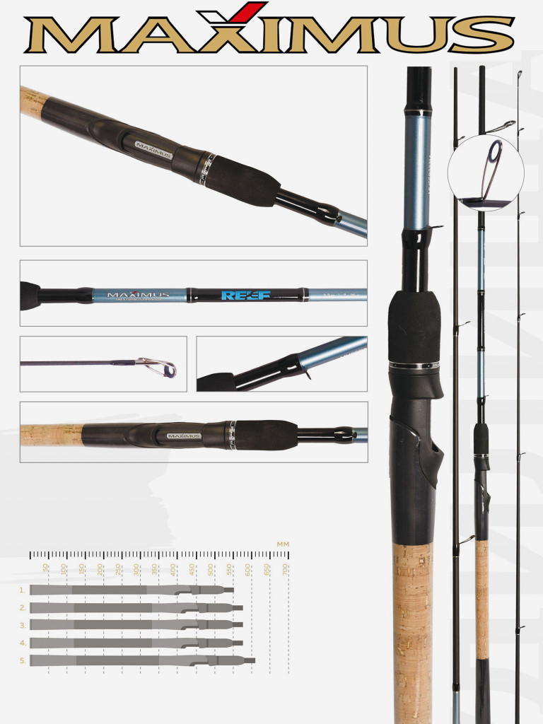 Спиннинг для рыбалки Maximus REEF 393MH 3,9 м 17-50 g