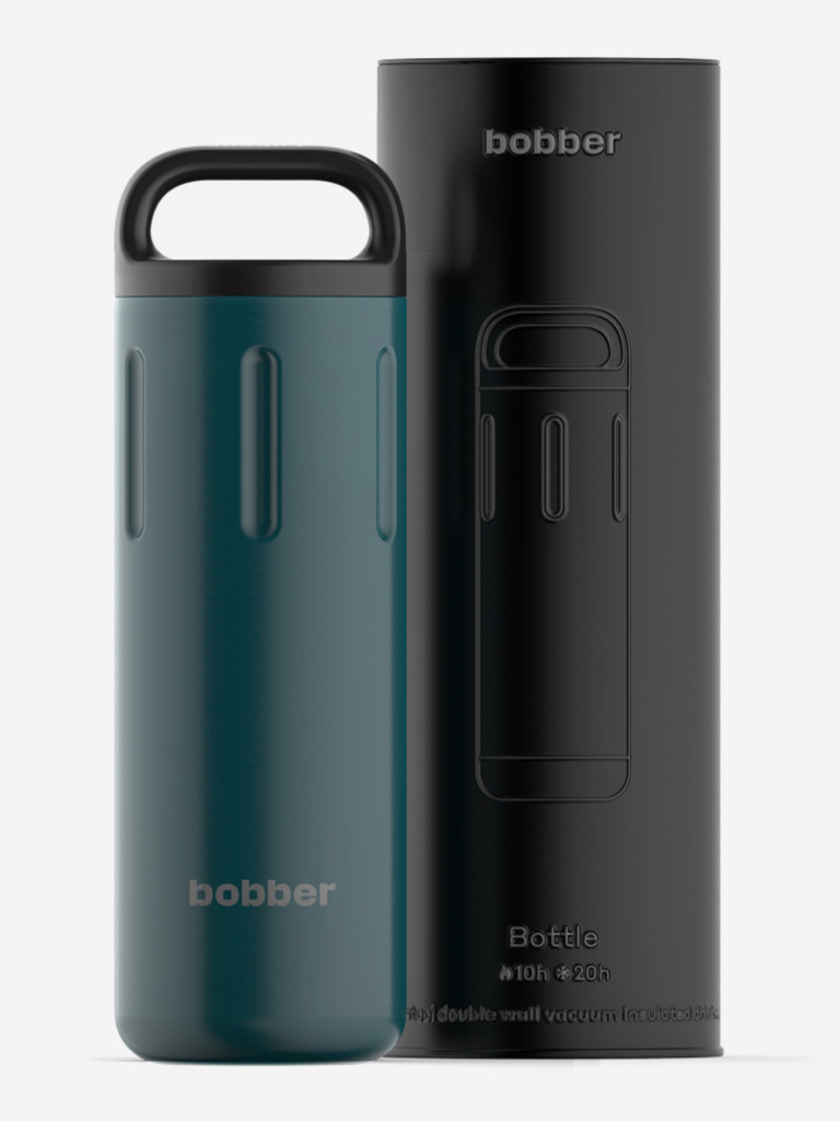Термокружка BOBBER Bottle с ручкой 770 мл, тепло до 10 часов, темно-бирюзовый
