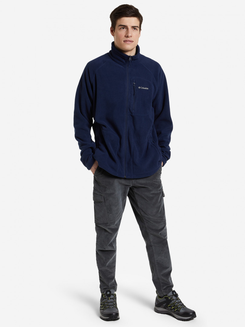 фото Джемпер мужской columbia fast trek ii full zip fleece, синий