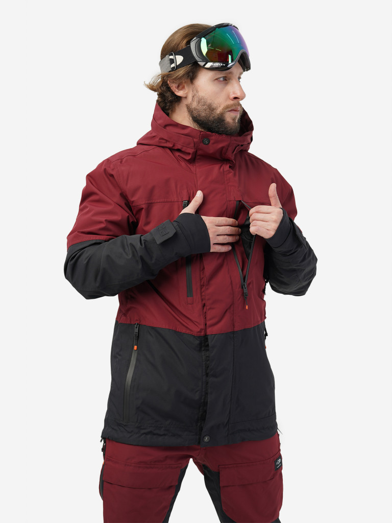 Куртка горнолыжная мужская Proton BURGUNDY black