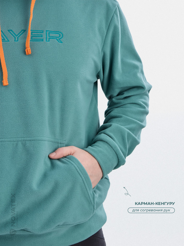 Толстовка флисовая для охоты и рыбалки PAYER, полынь