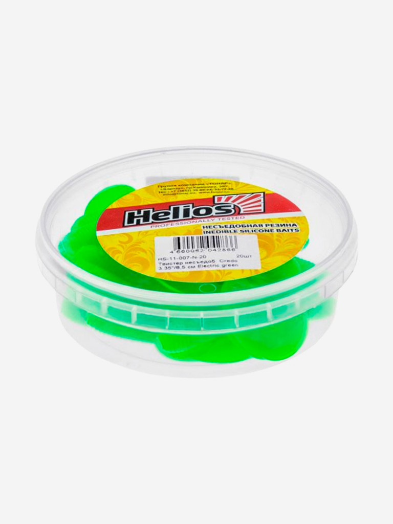 Мягкая приманка Helios Credo, 3,35'' / 8,5 см, Electric green, 20 шт (HS-11-007-N-20)