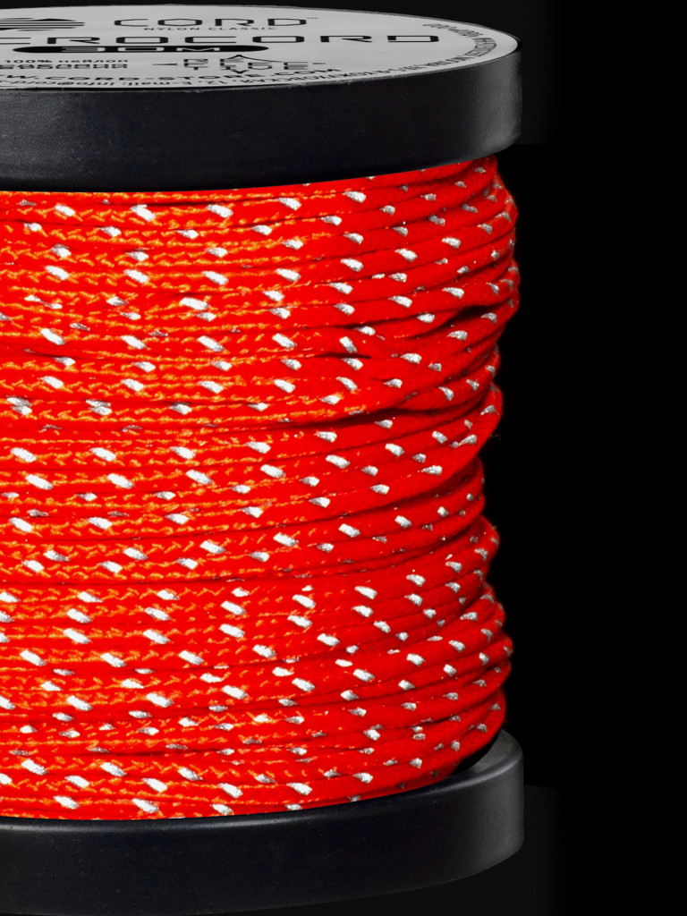 Микрокорд CORD катушка 30м светоотражающий (neon orange)