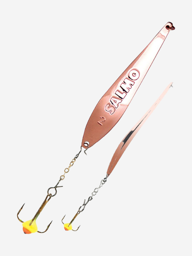 Блесна вертикальная зимняя Lucky John S-2-Z с цепочкой и тройником, вес4.0г