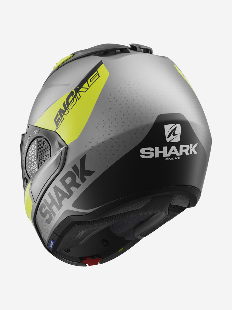 Мотошлем трансформер модуляр SHARK EVO GT ENCKE MAT Anthracite/Yellow/Black