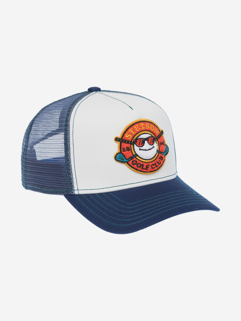 Бейсболка с сеточкой STETSON 7761180 TRUCKER CAP GOLF CLUB (синий)