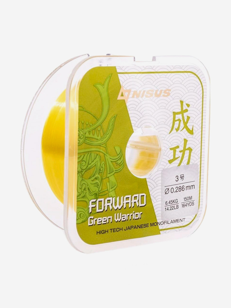 Леска для рыбалки Nisus FORWARD Green Warrior Nylon 0,286мм, 150м, 6,45кг, оливковый