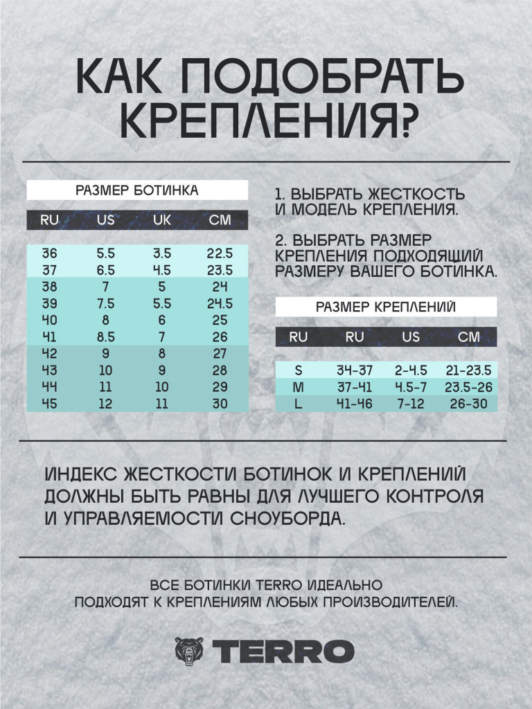 Крепления сноубордические TERRO FAST 630
