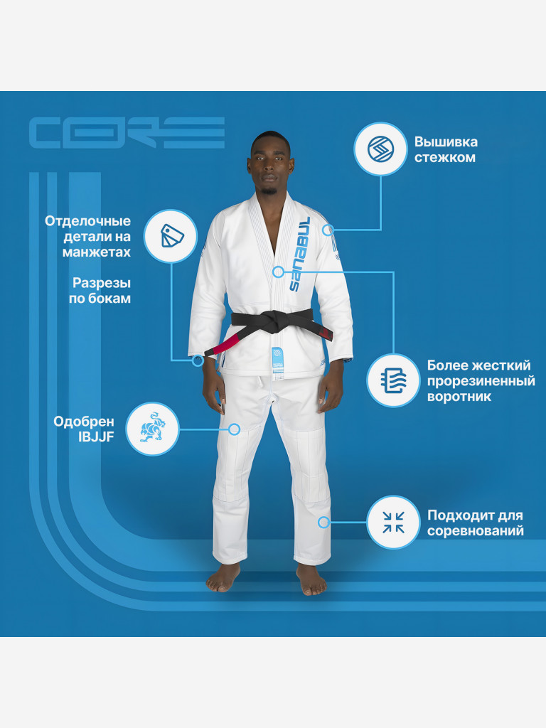 Кимоно для джиу-джитсу Sanabul Core Series Competition BJJ Gi