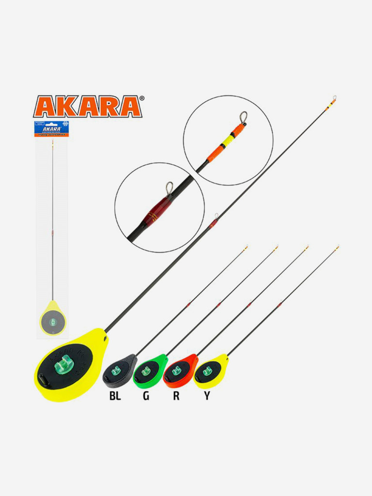 Удочка зимняя Akara Ice Pro 355 (1,0-8,0г) Yellow