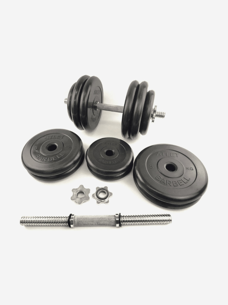 Гантели разборные BARBELL ATLET 1 по 26.5 кг (хромированный гриф)